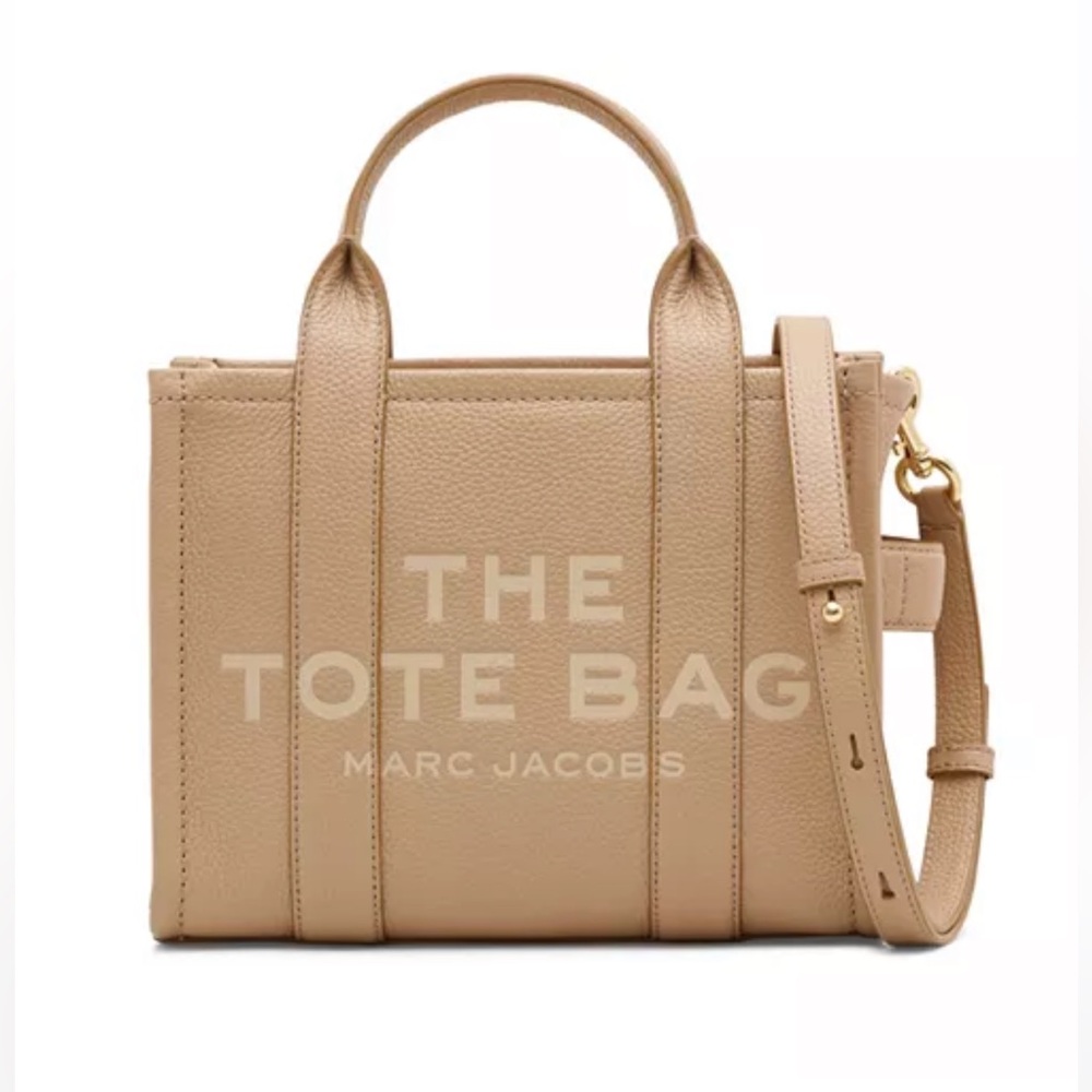 Marc Jacobs The Tote Bag Beige Leather Top-Handle Tote